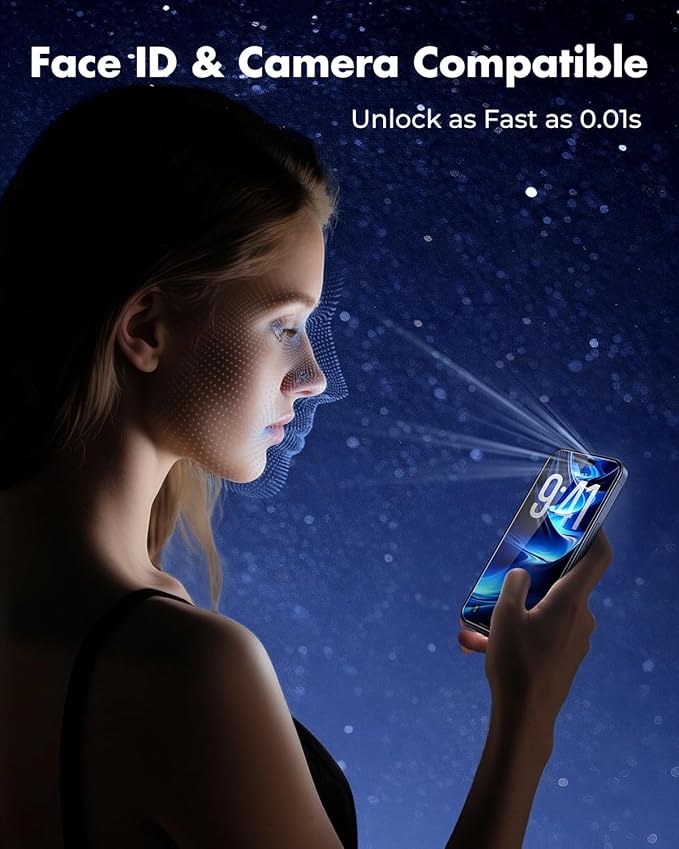 UNBREAKcable 2-Pack Screen Protector for iPhone 17 Pro, Double Shatterproof Tempered Glass [Easy Installation Frame] [9H Hardness] [99.99% HD Clear] [Case Friendly] for Apple iPhone 17 Pro 6.3 inch