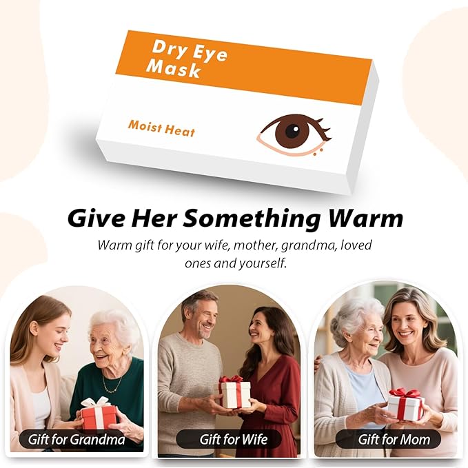 Natural Microwave Heated Eye Mask for Stye Eye Treatment -Moist Heat Warm Compress for Eyes -Premium Silk Eye Mask for Dry Eyes, Sinus, MGD-10 min Heat Therapy -Washable Cover & Adjustable Strap