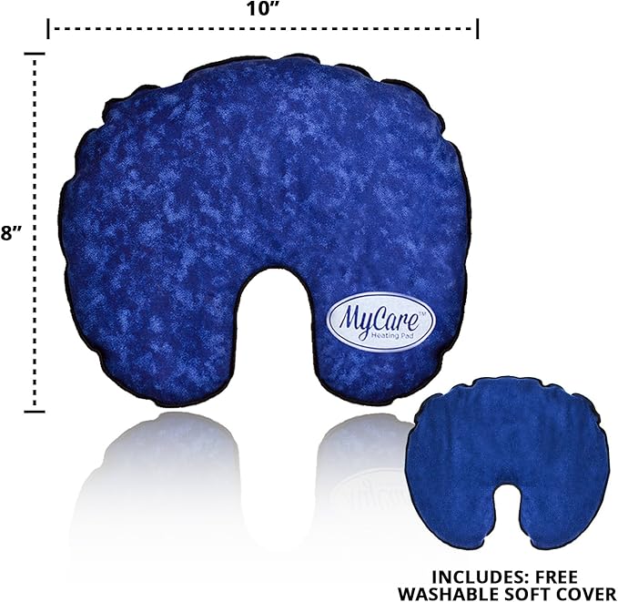 Hot Cold Face Mask with Washable Cover – Reusable Natural Relief for Migraine, Sinus, Headache, and Stress