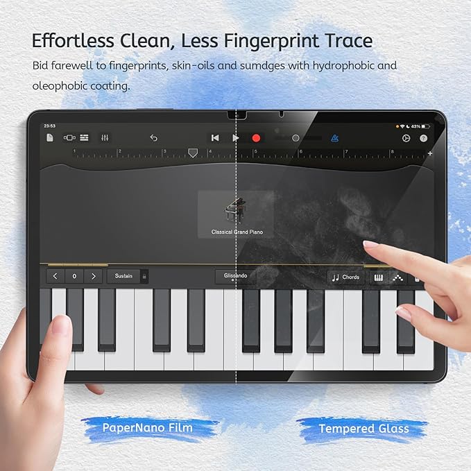 MOBDIK 2 PACK Paper Screen Protector Compatible with Samsung Galaxy Tab S11 / S10 Lite / S10 FE / S9 / S9 FE / S8 / S7 11 inch, Anti Glare, Touch Sensitivity, with Easy Installation Kit, Like Writing on Paper