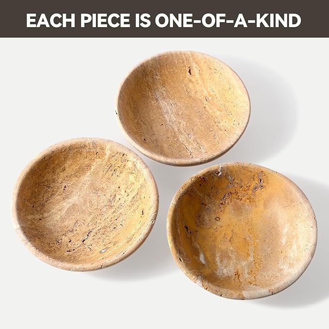 Koville Turkish Natural Travertine Incense Holder, 6" Incense Holders for Sticks, Sturdy Incense Burner Ash Catcher, Ideal for Meditation, Relaxing, Easy to Clean