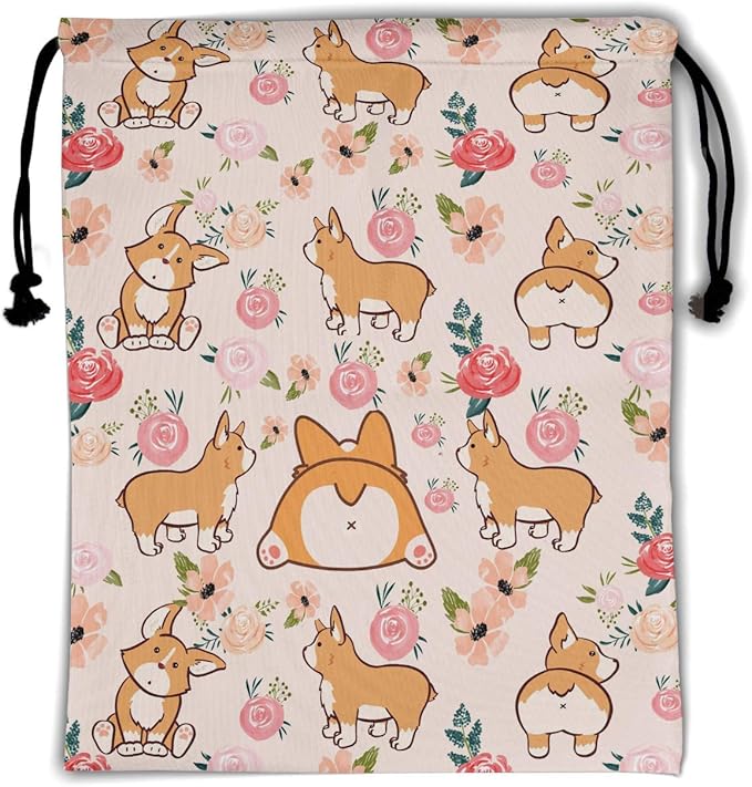 Nerxy Pet Gymnastics Grip Bag Dog Cat Drawstring Grip Bags Puppy Shoe Bag Gym Storage Pouch