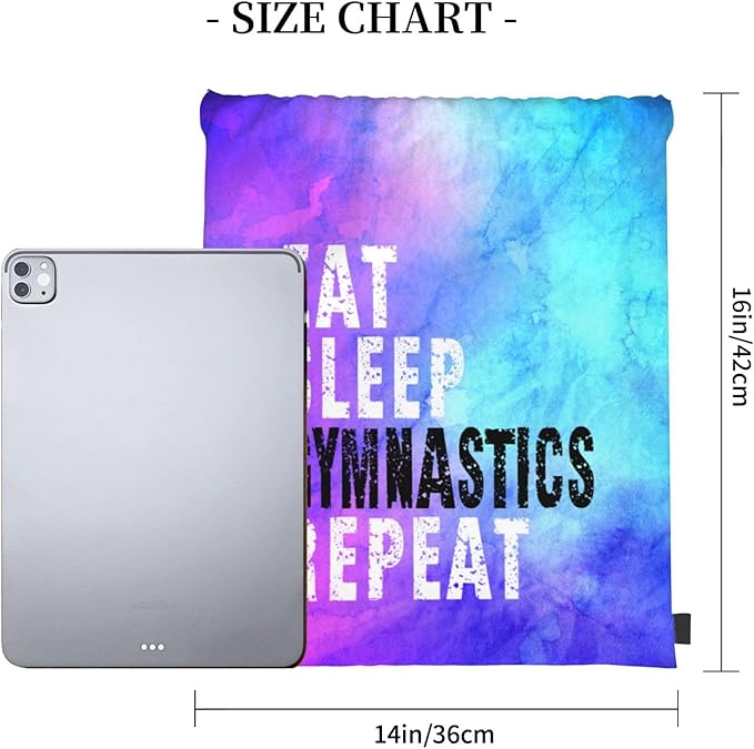 Gymnastics Drawstring Backpack Light Gym String Bag Pink Water Resistant Sackpack Sport Yoga Daypack For Womens Mens