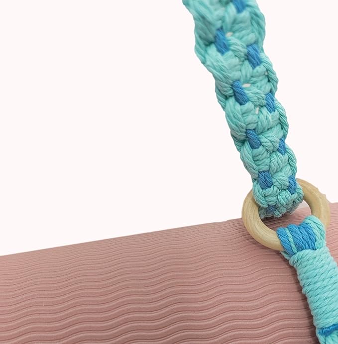 kiido Macrame Yoga Mat Carrying Strap [MAT NOT Included], Hand Woven Multi-use Strap/Carrier for Your Yoga Mat, Exercise Mat