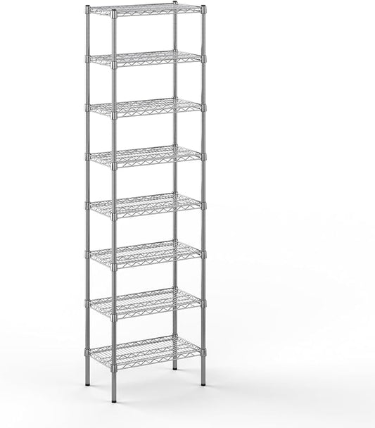 14" Deep x 24" Wide x 86" Height Wire Shelving Kit | 8-Tier | NSF Commercial Storage Rack Unit