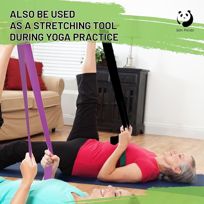 Slim Panda Yoga Mat Straps for Carrying, Adjustable Yoga Mat Carrier, Yoga Mat Sling(Yoga Mat Not Included)