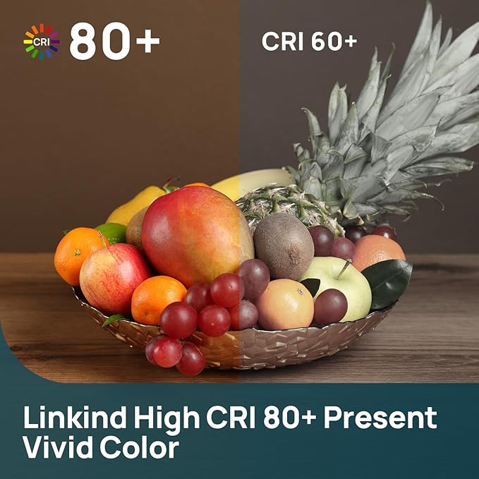 Linkind A19 LED Light Bulb, 40W Equivalent, 5W 2700K Soft White, 450 Lumens Non-Dimmable, E26 Standard Base, Energy Efficient UL Listed for Bedroom Home Office, 6 Packs