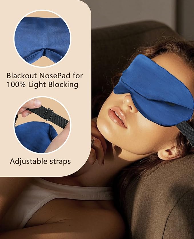Heated Eye Mask-Cordless Eye Mask for Dry Eyes,Electric Warm Compress for Eyes,Improved Sleep, Blackout Eye Heating Pad for Eye Relief,Rechargeable Warming Eyes Mask for Travel with Washable Cover