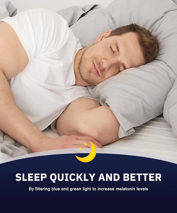 ANYLUV Blue Green Light Blocking Glasses for Men Women Blue Light Glasses Sleep Enhancement Glasses for Eyes Protection