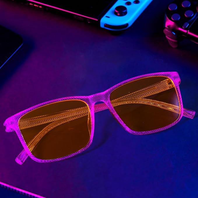 99% Blue Light Blocking Glasses Men Women Lightweight Frame Computer TV Gaming Eyeglasses Reduce Eyestrain