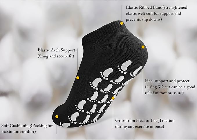 DIBAOLONG Womens & Mens Low Cut Socks, 6-Pair Ankle No Show Athletic Short Cotton Socks