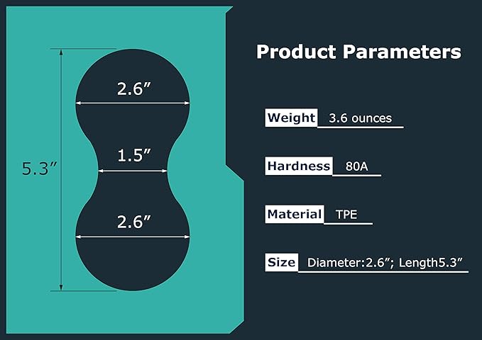 Peanut Massage Ball Set,Oversized & Standard 2-Pack,Deep Tissue Roller for Back, Neck,Legs & Shoulders,Trigger Point & Myofascial Release,Pain Relief,Unique Dual-Color Design Blue Grey-Stylish & Rare