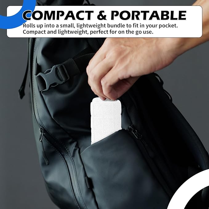 HOMERHYME Microfiber Gym Towels, 10 Pack Towel Set for Home Gym,16 x 27 Inch Quick Dry Hand Towels, Absorbent Towels for Yoga Fitness Workout Travel Sweat Camping, Fitness Accessories for Women & Men