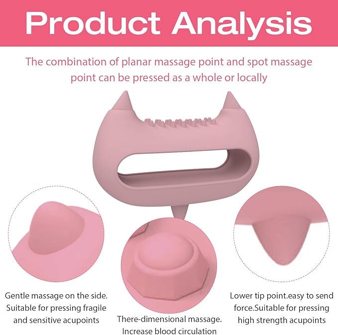 Relief Head & Body Acupressure Massager - Flexible Silicon Tool for Headache, Neck, Shoulder, Leg Pain, Muscle Fatigue & Circulation Boost - Post-Workout Recovery & Full-Body Massage (Blue)