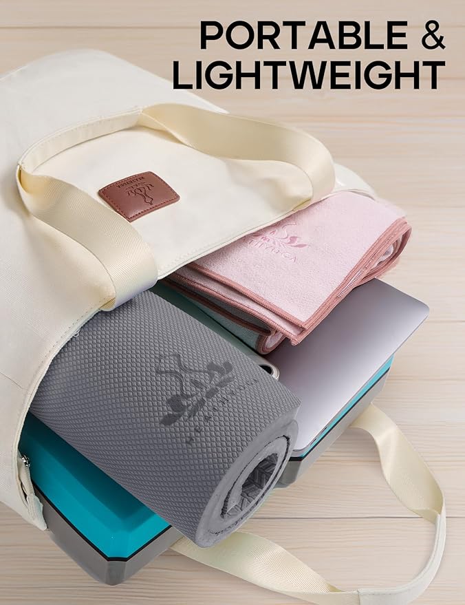 Yoga Knee Pads Cushion Non-Slip Knee Mat by Heathyoga, Knee Pad for Gardening Yard Work, Yoga Knee Pad Cushion for Yoga and Floor Exercises Yoga Mat Accessory 26"x10"x0.5"