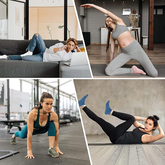 DIBAOLONG Womens & Mens Low Cut Socks, 6-Pair Ankle No Show Athletic Short Cotton Socks