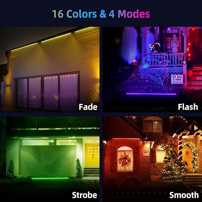 LED Wall Washer Light with RF Remote, 144W Color Changing Linear RGBW Wall Light Bar, 120V Waterproof Dimmable Landscape Spotlights for Outdoor & Indoor Lighting Projects