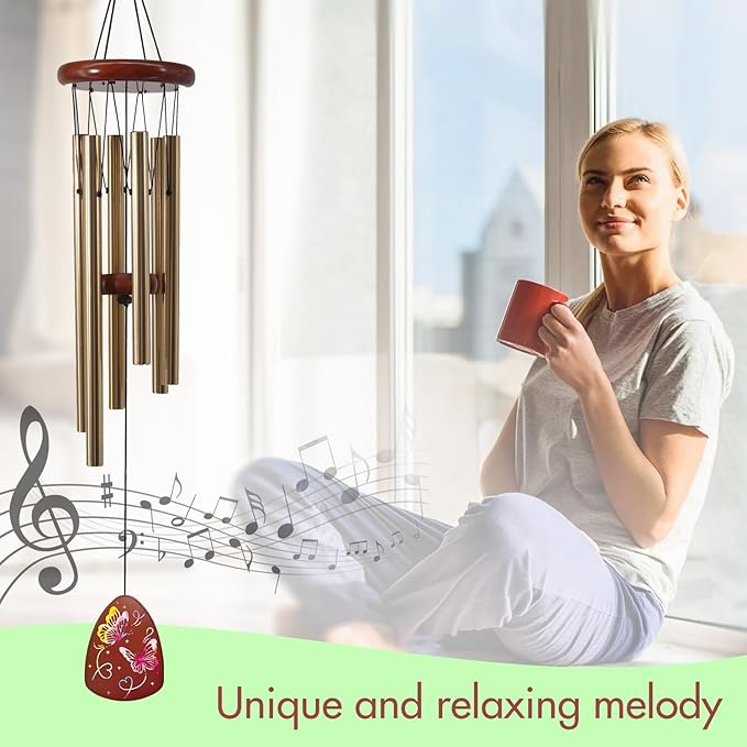 Sister Birthday Gifts idea Wind Chimes, Butterfly Sister Gifts for Sister, Sister Gifts from Sister for Thanksgiving Chirstmas Birthday Wedding Graduation Gift for Sister, Sister-in-Law