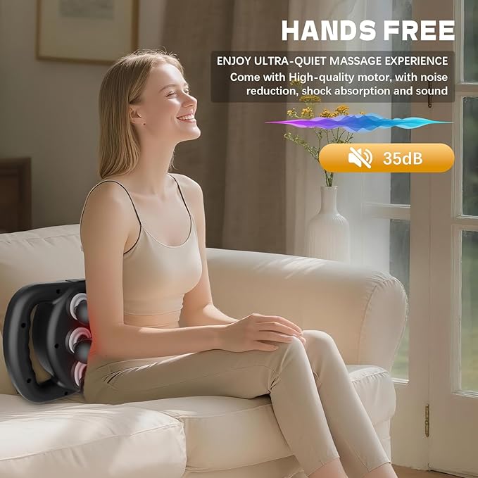 AdamPark 12-Head Massage Gun Set, Deep Tissue Muscle Massagers Tools Electric Percussion Massagers with 9 Modes Quiet Massager for Back Pain Full Body Muscle Pain Relief, Ideal Gifts for Women, Men