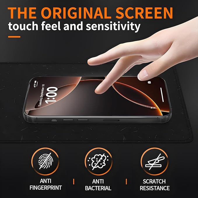 X-it 2 Packs Privacy Screen Protector for iPhone 16 Pro 6.3-inch - [Auto-Dust Removal] 9H+ Tempered Glass [10X Military Protection], Bubble Free, Case Friendly