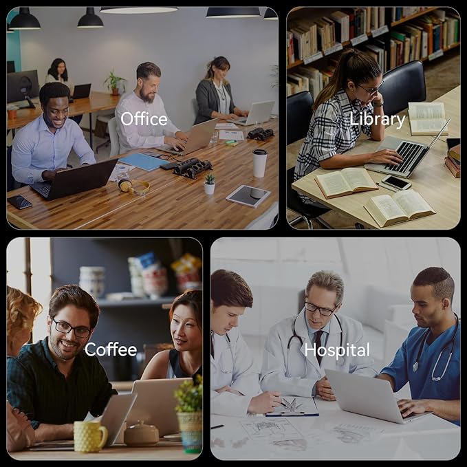 Magnetic Laptop Privacy Screen 14 Inch 16:9 Aspect Ratio Anti-Glare Blue Light Monitor Protector,Removable 14in Film for Lenovo HP Dell Acer Asus Thinkpad Envy Xps