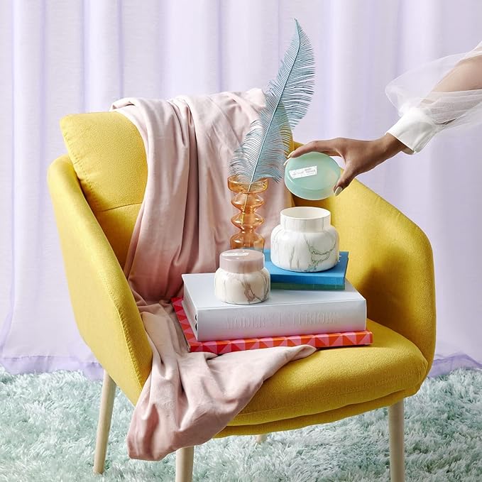 Capri Blue Candle - Modern Marble Jar Candles - Luxury Candles for Home Scented - Soy Candle Blend - Long Lasting Candles - Coconut Santal Scented (19 oz)