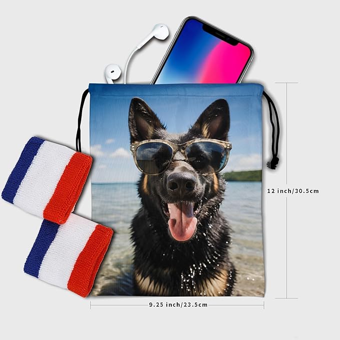 Nerxy Pet Gymnastics Grip Bag Dog Cat Drawstring Grip Bags Puppy Shoe Bag Gym Storage Pouch