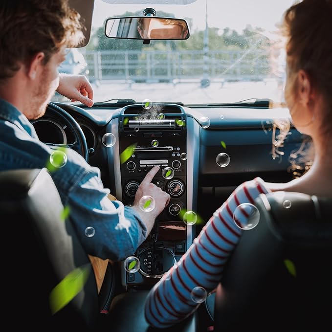 2pcs Car Perfume Diffuser With 12 Odorless Refill Sticks,Essential Oil Car Diffuser Suitablefor:Car,Bathroom,OfficeScenario,Cloakroom,Bedrooms,Birthday(Black)