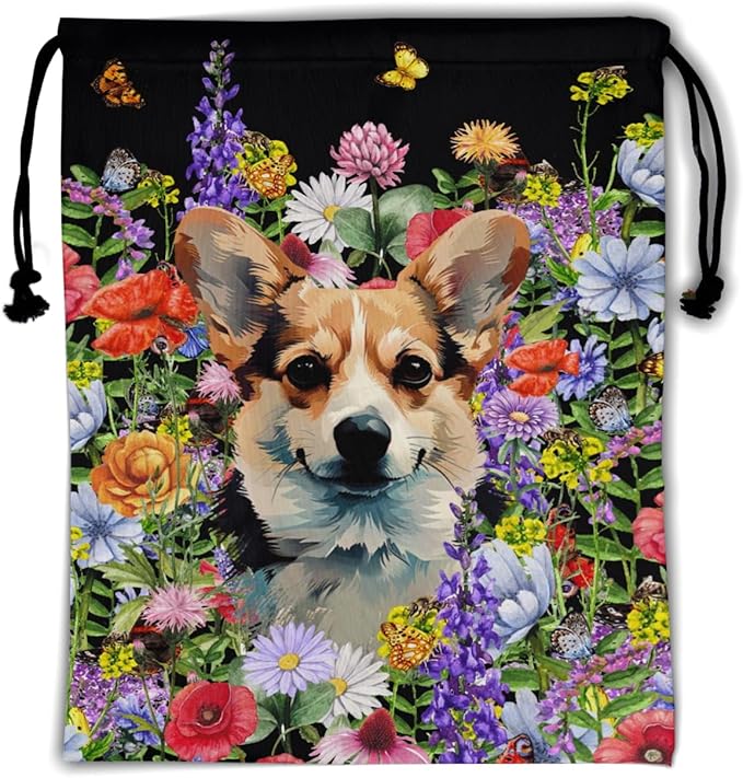 Nerxy Pet Gymnastics Grip Bag Dog Cat Drawstring Grip Bags Puppy Shoe Bag Gym Storage Pouch