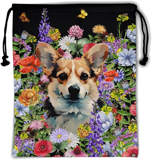 Nerxy Pet Gymnastics Grip Bag Dog Cat Drawstring Grip Bags Puppy Shoe Bag Gym Storage Pouch