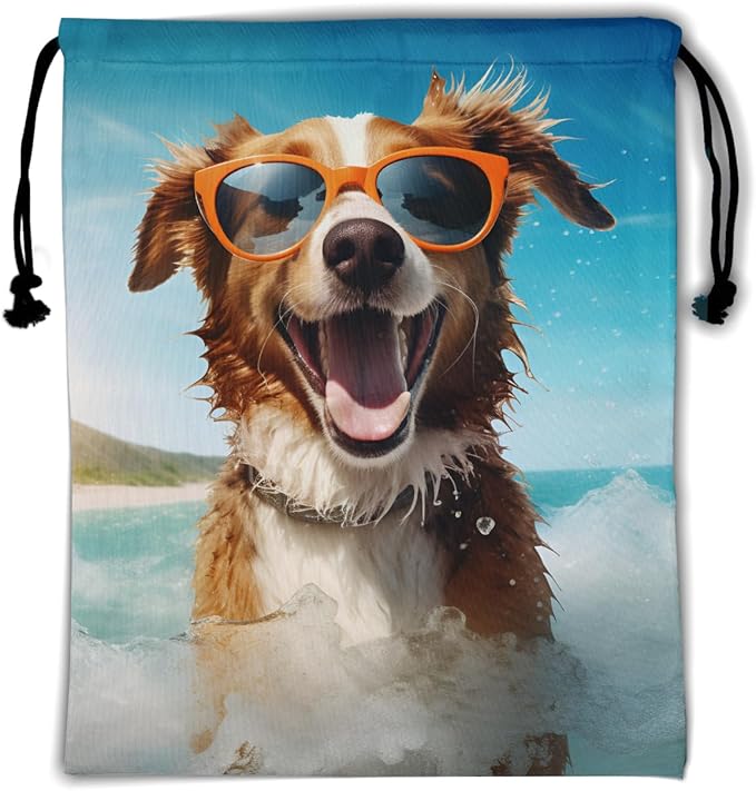 Nerxy Pet Gymnastics Grip Bag Dog Cat Drawstring Grip Bags Puppy Shoe Bag Gym Storage Pouch