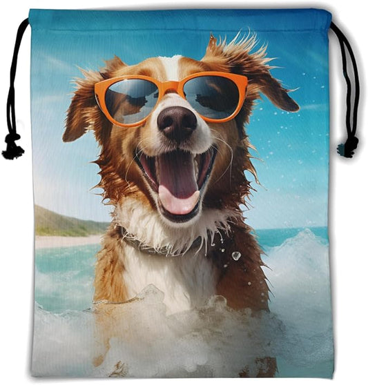 Nerxy Pet Gymnastics Grip Bag Dog Cat Drawstring Grip Bags Puppy Shoe Bag Gym Storage Pouch