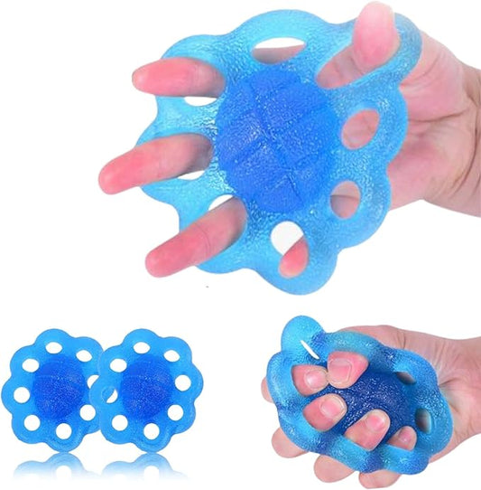 DEEYOTA Finger Exerciser and Hand Strengthener Rehab,Exercise Squeeze Ball for Hands