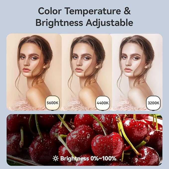 Desk Key Light for Zoom Video - ULANZI K7 Pro Key Lighting Dimmable 3200K-5600K I 15W I CRI 95+ I Edge Emitting I Desk Clamp I 360° Degree Ball Head I Extendable Pole for Streaming Conference