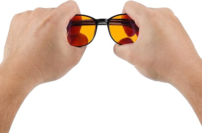 100% Blue Light Blocking Glasses - Women + Men - Better Sleep - Anti Eye Strain Protection - Computer Screens Gaming