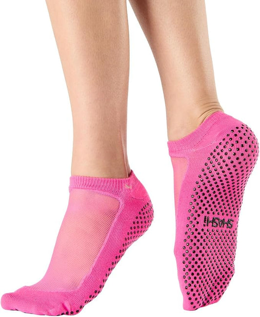 SHASHI Mesh Socks for Women – Stylish, Full-Coverage Non Slip Socks for Barre, Yoga and More