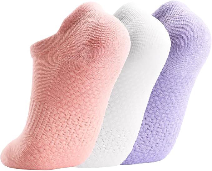 Breslatte Grip Socks Pilates Socks with Grips for Women Non Slip Grippers Womens