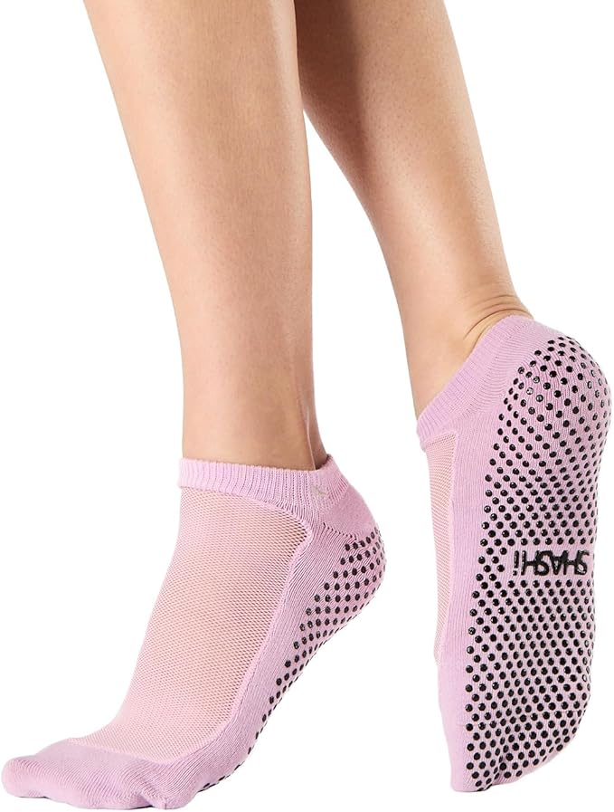 SHASHI Mesh Socks for Women – Stylish, Full-Coverage Non Slip Socks for Barre, Yoga and More