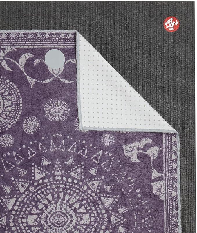 Manduka Yogitoes Hot Yoga Mat Towel - 71" | Moisture Activated Grip | Patented Silicone Nubs | Highly Absorbent, Durable & Easy Care | Made from Recycled Materials | 71 x 24 Inches