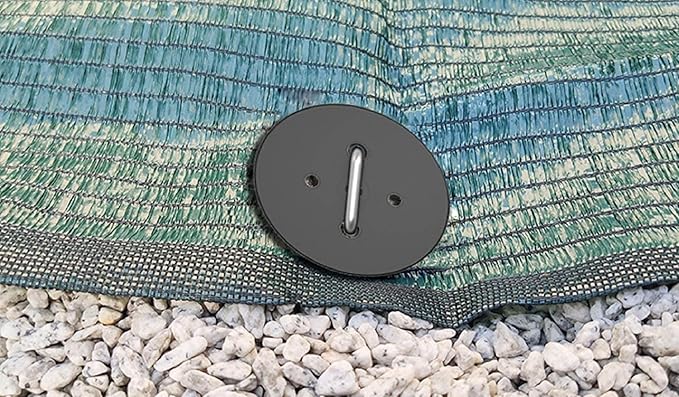 AAGUT 6" Landscape Staples with Gasket 200 Pack, Vapor Barrier Stakes with Washer Caps, Metal Garden Stakes Landscape Fabric Staples for Gardening, Landscaping, Weed Barrier, Sod Fabric Decorations