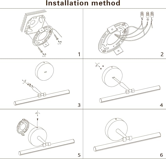 Hardwired Adjustable Lighting Gold Modern LED Picture Lights for Paintings 15.7'' Inch Long Swing Arm Metal Art Lights Warm White 3000K