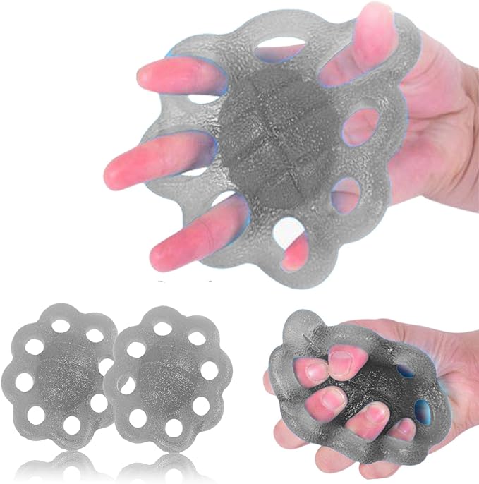 DEEYOTA Finger Exerciser and Hand Strengthener Rehab,Exercise Squeeze Ball for Hands