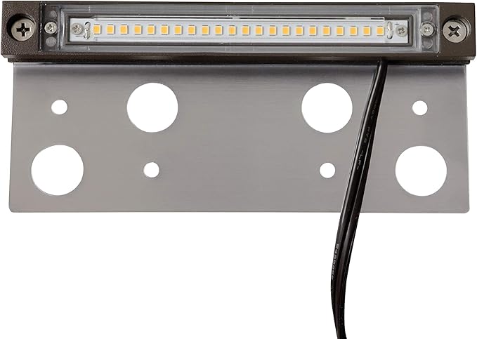 GKOLED UL Listed LED Hardscape Light, Retaining Wall Lights, 6.8 Inch Integrated 2700K LED Chips, Step Paver Wall Light, Solid Powder Coated Die-cast Aluminum Housing, 4W Low Voltage 12V AC/DC, 1 Pack