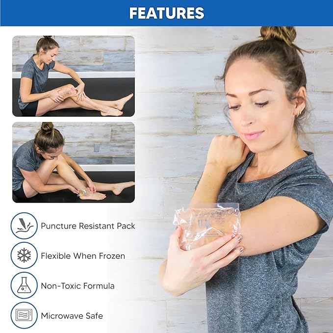 Extra Small Mini Reusable Gel Ice Pack for Injuries (3 X 5 Inches) USA Made Quality Hot Cold Packs - Pain Relief Dental Eye School Gym Breast Medication Transport by Life and Limb Gel (3)