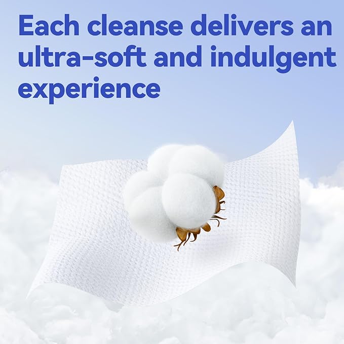 Winner Face Towels, 100% USDA Biobased Facial Towelettes XL, Disposable Face Towel for Sensitive Skin, Ultra Soft Makeup Remover Dry Wipes, Odor-Free, 55 Count, 1 Pack