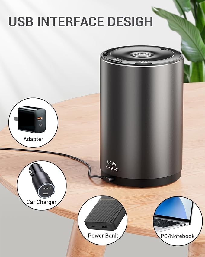 SWEETFULL Waterless Essential Oil Diffuser - USB Aromatherapy Diffuser with 30/60/120 Min Adjustable Timer and 16 Mist Modes, Scent Diffuser for Home Room Office Hotel