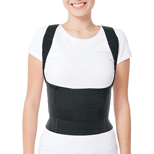 ORTONYX Comfort Posture Corrector for Women and Men, Back Shoulder Clavicle Thoracic Support Brace/S
