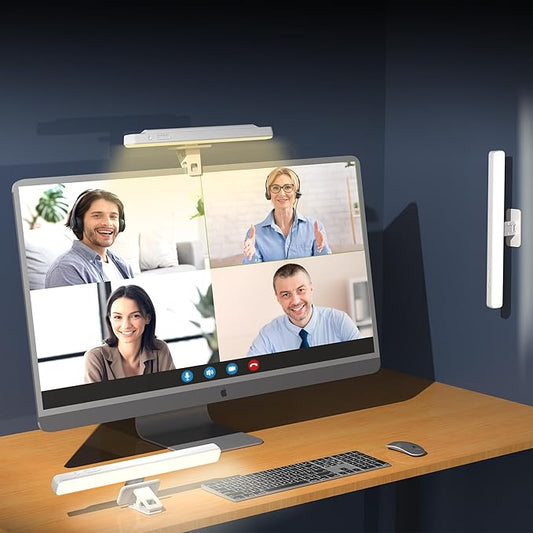 Rechargeable Video Conference Light with 3 Models and 5 Brightness Levels,Built-in 3600mAh Battery for Tiktok,Facebook,Meeting,Bookshelf Ceiling, Streaming, Piano, Emergency Tube Light