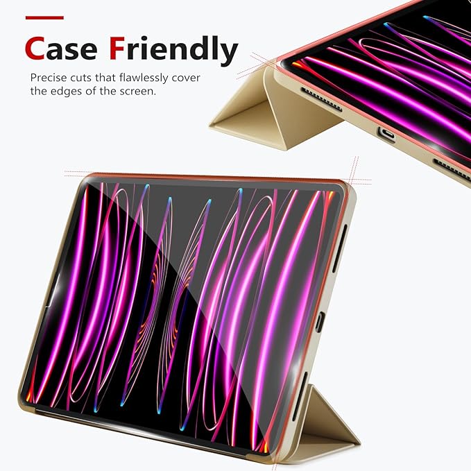 bersem Screen Protector Compatible with iPad Pro 11 (2022&2021&2020&2018) & iPad Air 5th / 4th (2022&2020) Tempered Glass, Ultra Clear, Anti-Scratch, Case Friendly, EZ Kit, 1 Pack