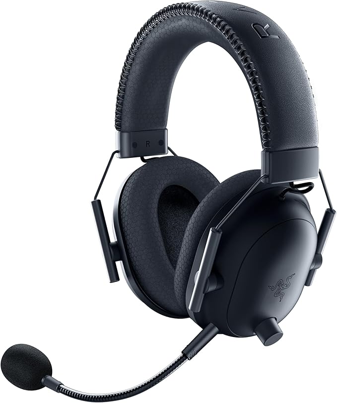Razer BlackShark V2 Pro Wireless Gaming Headset: Super Wideband Mic - Pro Tuned FPS Profiles - 50mm Drivers - Plush Noise Isolating Earcups - 70 Hr Battery - Bluetooth - for PC, PS5, Switch 2 - Black